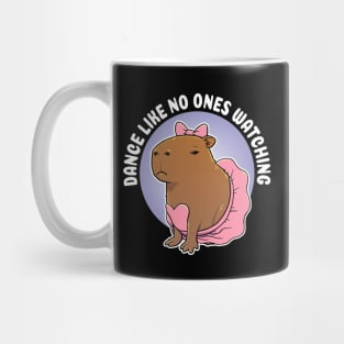 Dance like no ones watching Capybara Ballerina Costume Mug